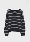 Tinda Stripe V-neck Knit