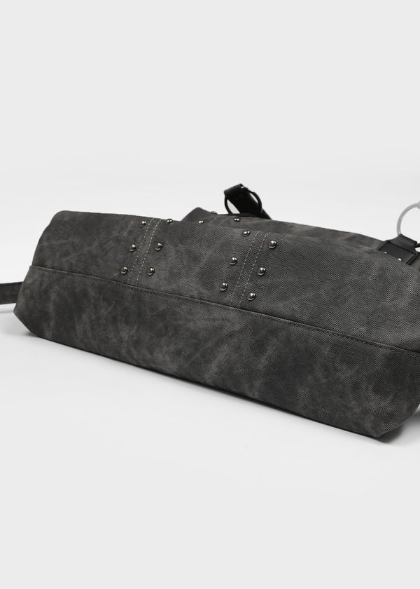 Beekman Studded Vintage Leather Shoulder Bag