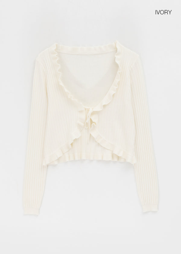 Toten Wave Strap Knit Cardigan