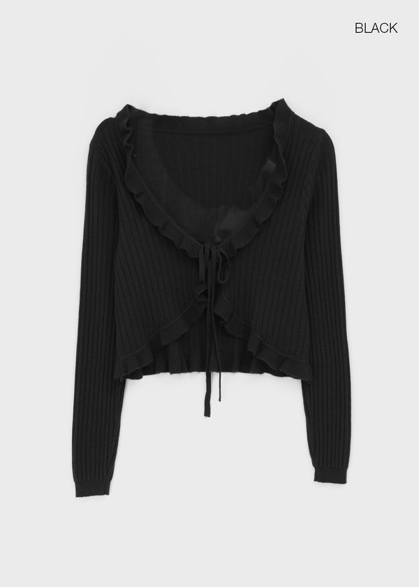 Toten Wave Strap Knit Cardigan