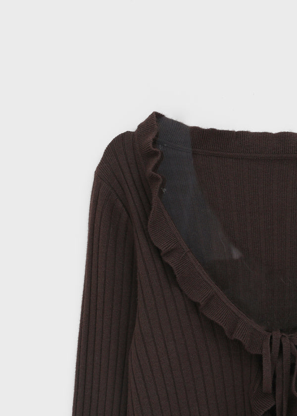 Toten Wave Strap Knit Cardigan