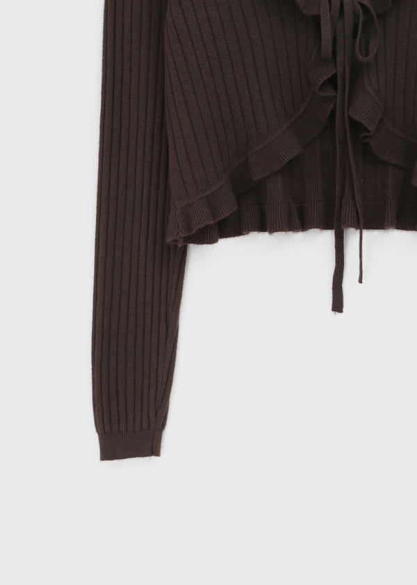 Toten Wave Strap Knit Cardigan