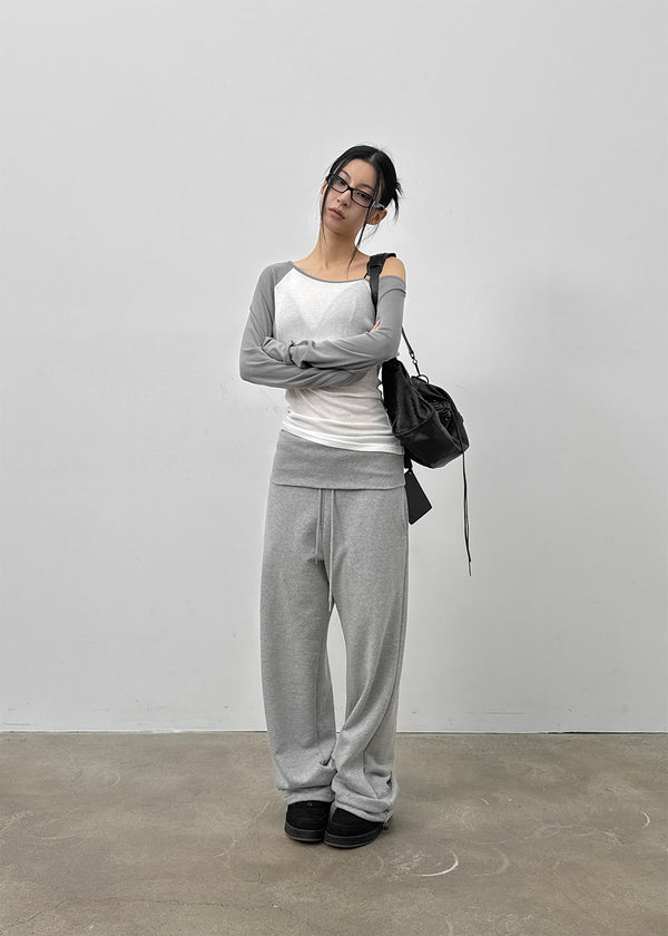 Datino Folding Wide Training Banding Pants