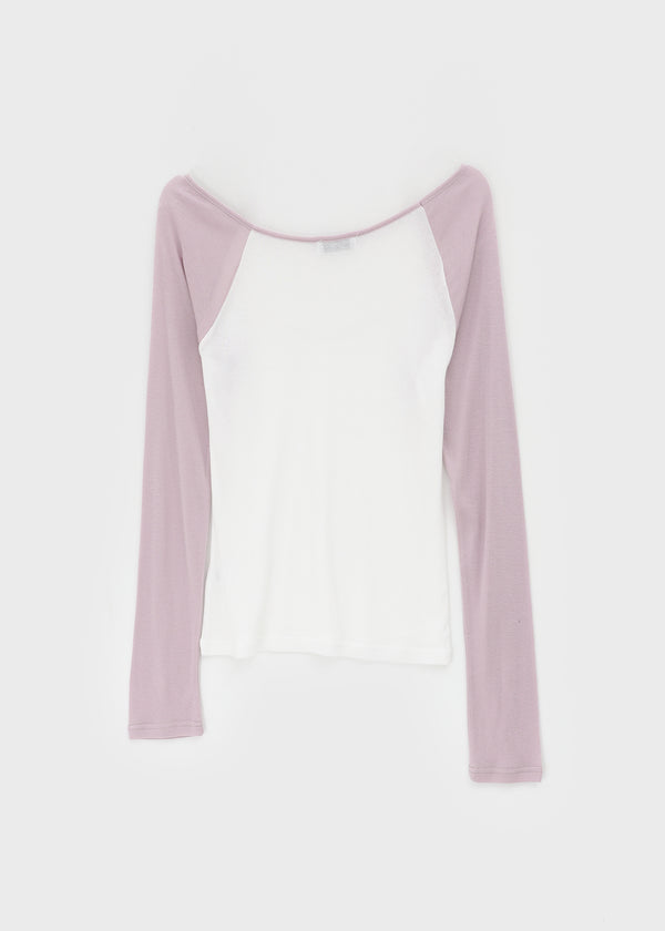 Tomerton Nagrang Off-Shoulder Long Sleeve T-Shirt