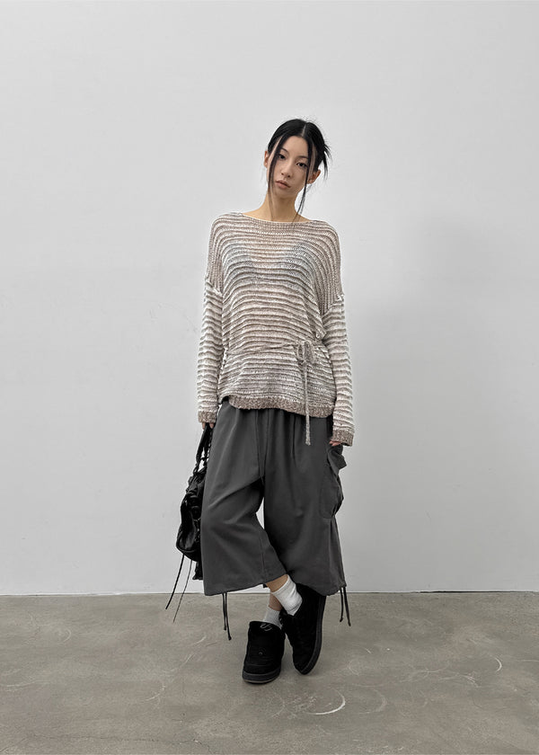 Krenit Folding Cargo Strap Bermuda Shorts