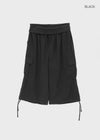 Krenit Folding Cargo Strap Bermuda Shorts