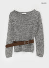 Kamiren Set - Boatneck Knit, Belt