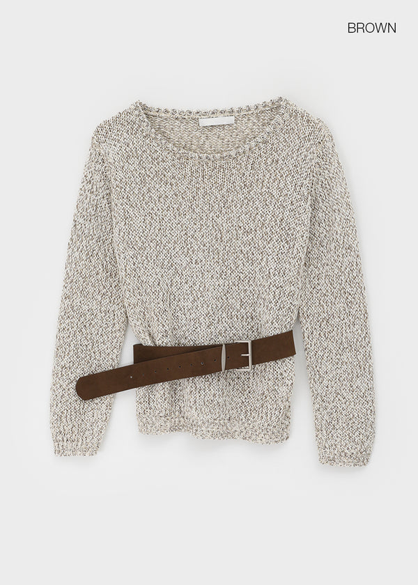 Kamiren Set - Boatneck Knit, Belt