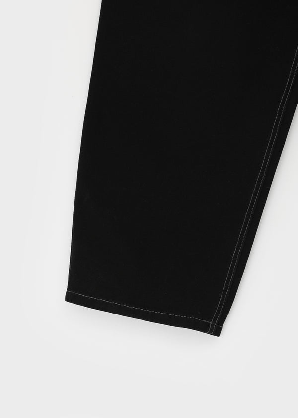 (UNISEX) Kelnom Stitch Wide Cotton Pants