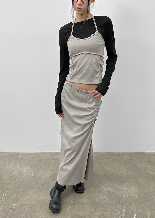 Lucky Set - Halter Neckline, Long Skirt