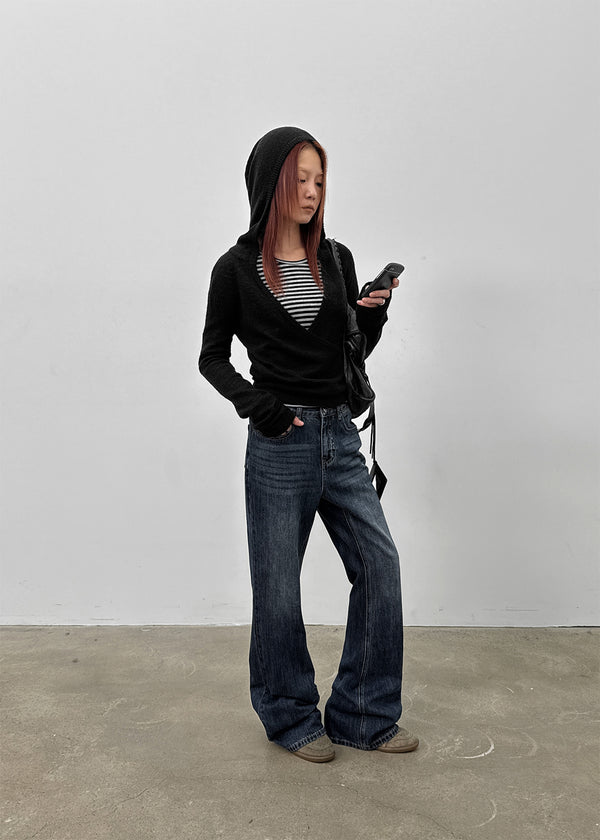 Feldu Wide Bootcut Denim Pants