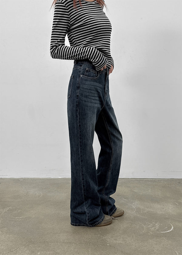 Feldu Wide Bootcut Denim Pants