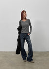 Feldu Wide Bootcut Denim Pants