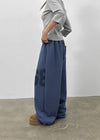 Poeli Number Wide Banding Pants