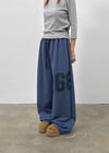 Poeli Number Wide Banding Pants