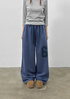 Poeli Number Wide Banding Pants