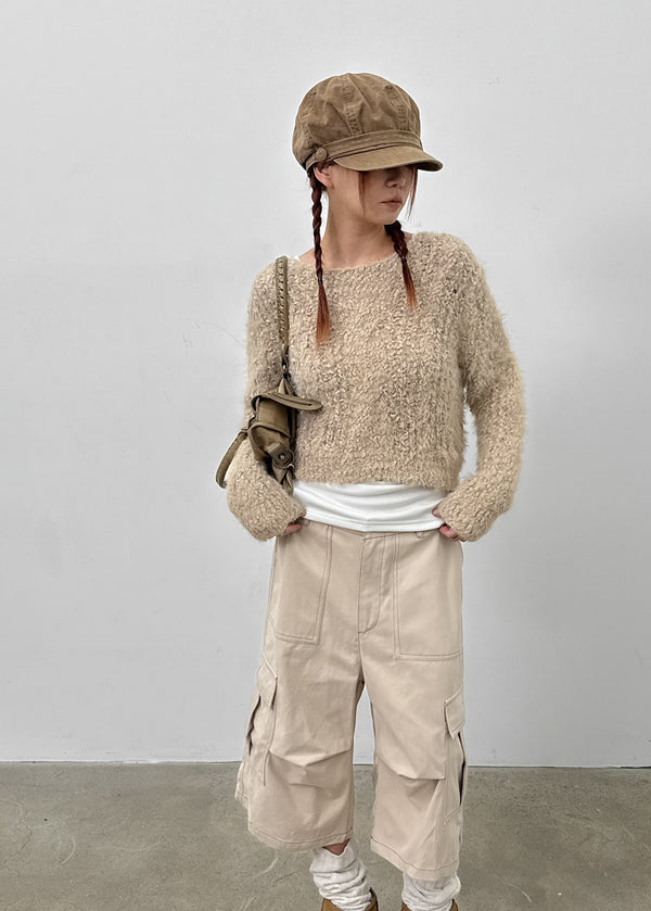 Cardin Hairy Crop Knit