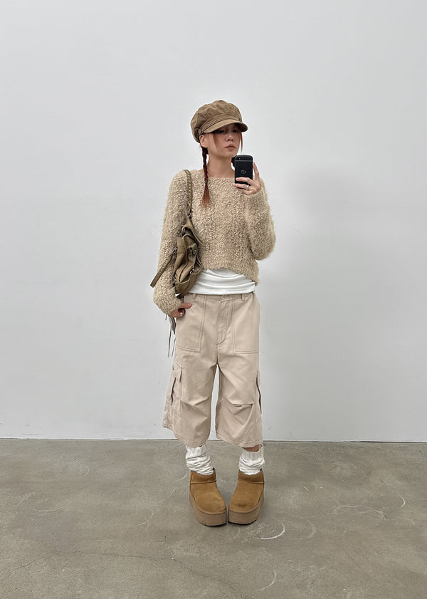 Cardin Hairy Crop Knit