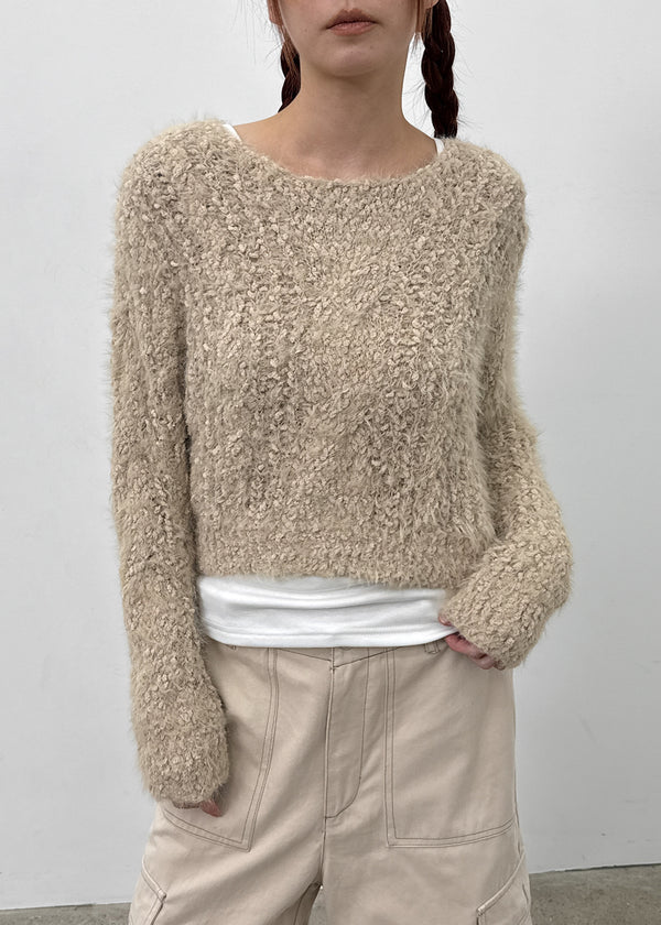 Cardin Hairy Crop Knit