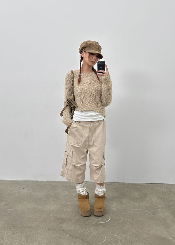 Cardin Hairy Crop Knit