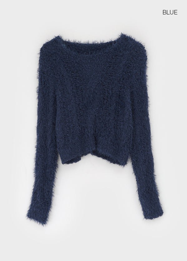 Cardin Hairy Crop Knit