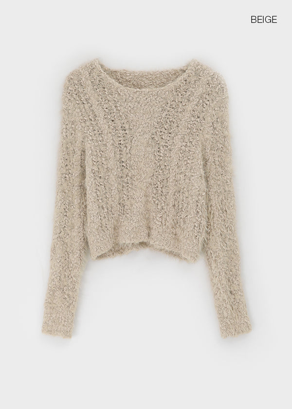 Cardin Hairy Crop Knit