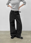 Clone Stripe Wide Cotton Pants