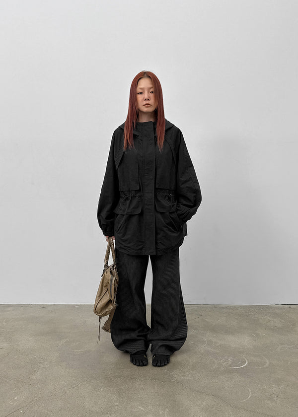 Clone Stripe Wide Cotton Pants