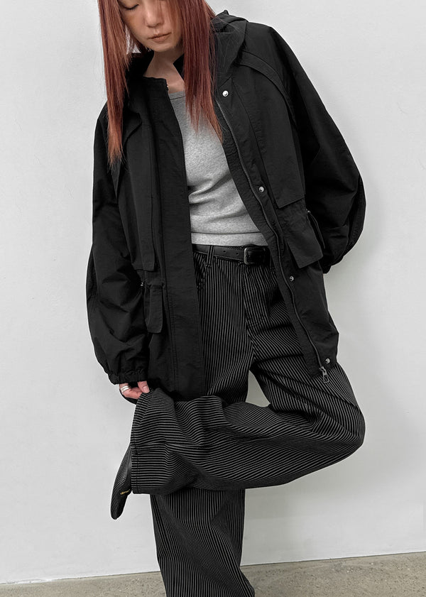 Clone Stripe Wide Cotton Pants