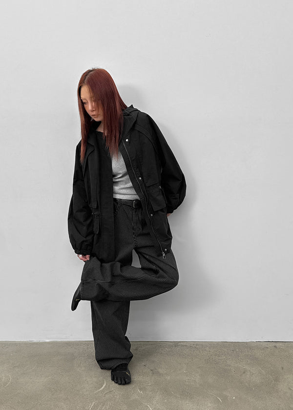 Clone Stripe Wide Cotton Pants