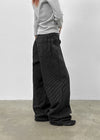 Clone Stripe Wide Cotton Pants