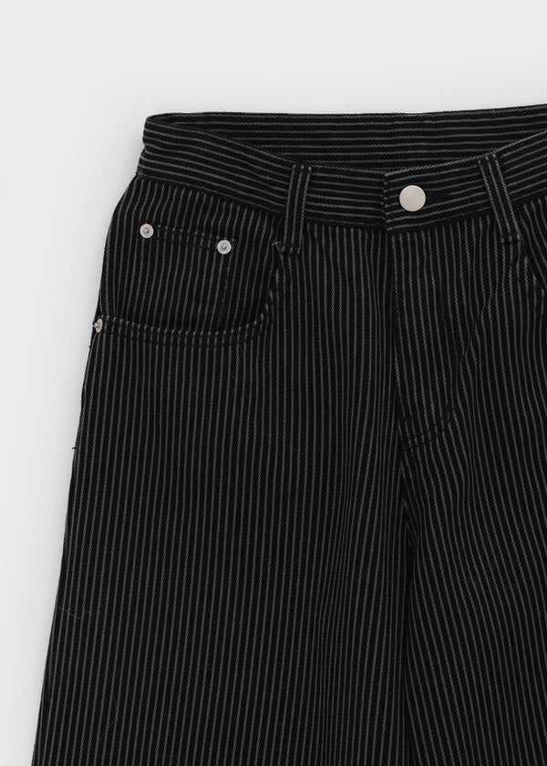 Clone Stripe Wide Cotton Pants