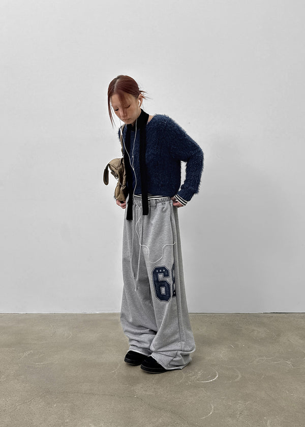 Poeli Number Wide Banding Pants