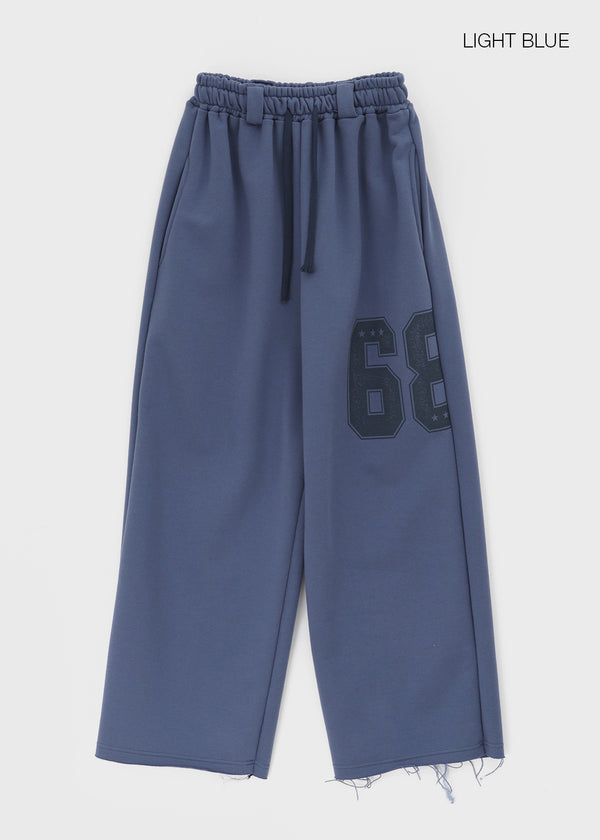 Poeli Number Wide Banding Pants