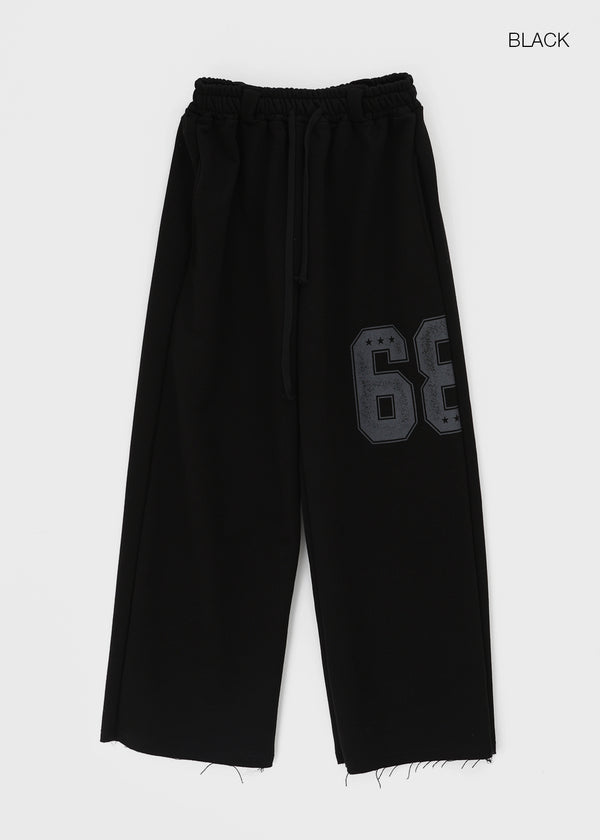 Poeli Number Wide Banding Pants