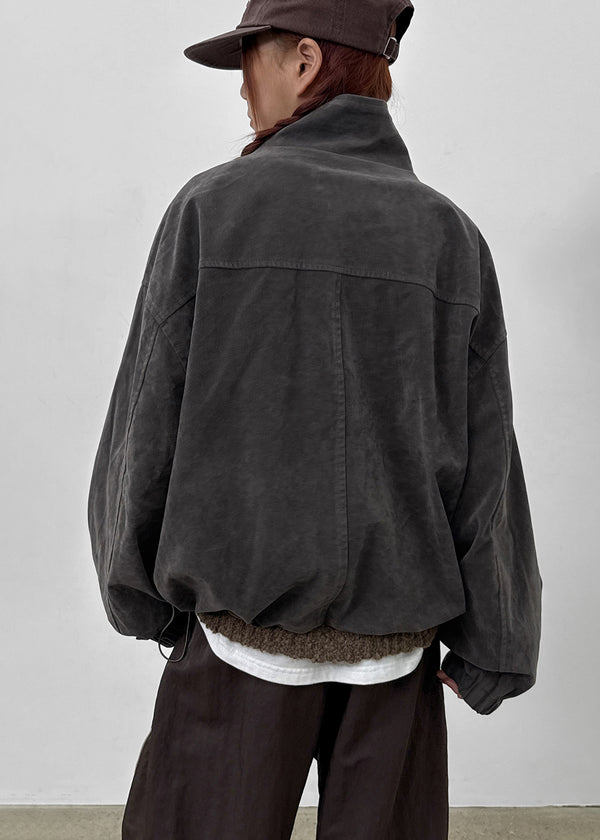 Warmdienne High-neck Suede Jumper