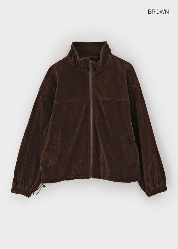 Warmdienne High-neck Suede Jumper