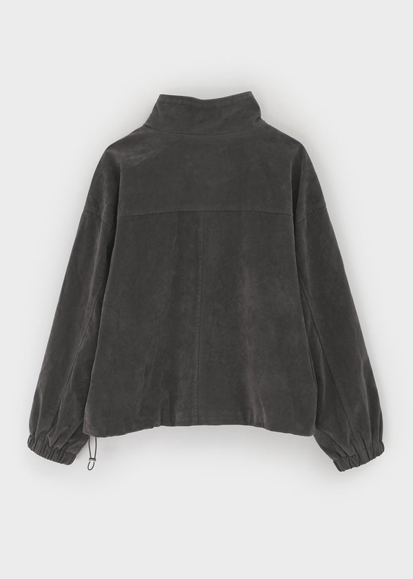 Warmdienne High-neck Suede Jumper