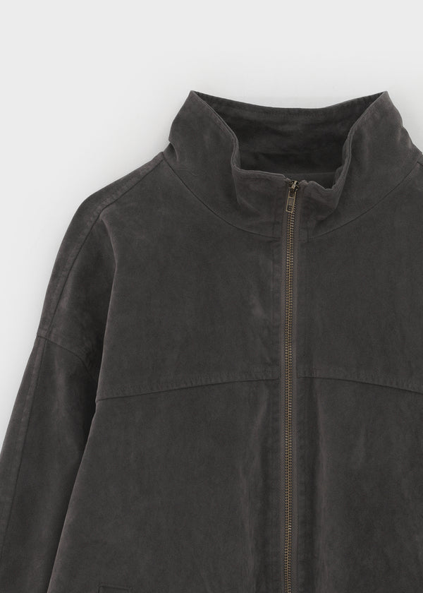 Warmdienne High-neck Suede Jumper