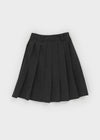 Karum Pleated Wool Midi Skirt (belt Set)