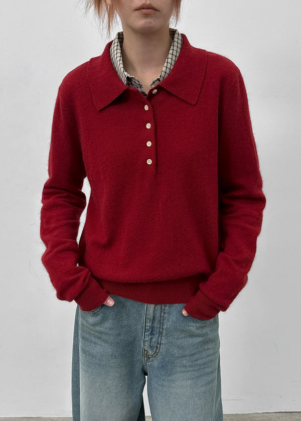 Kinte Daily Wool Collar Knitwear