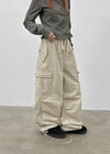 Warp Cotton Cargo Banding Pants