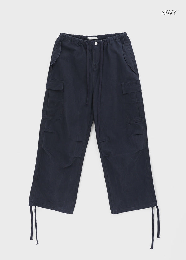 Warp Cotton Cargo Banding Pants