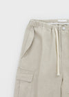 Warp Cotton Cargo Banding Pants