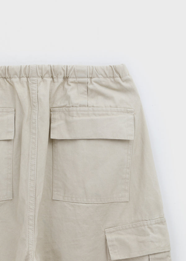 Warp Cotton Cargo Banding Pants