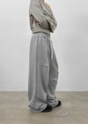 One-to-Rivet Wide Banding Pants