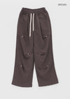 One-to-Rivet Wide Banding Pants