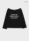 Meb Loose Fit One-shoulder Long-sleeve T-shirt