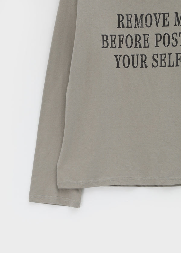 Meb Loose Fit One-shoulder Long-sleeve T-shirt