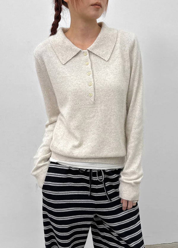 Kinte Daily Wool Collar Knitwear